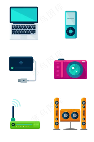 写实电子产品相关图标,免抠元素