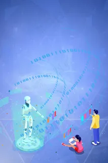 简约时尚商务机器人大脑广告 简约时尚商务机器人大脑广告