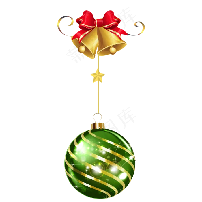圣诞节铃铛圣诞球,免抠元素(2000*2000px 300 dpi )ai矢量模版下载