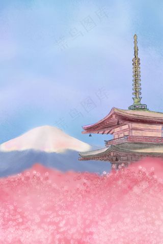 富士山美丽的风景