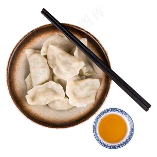 冬至饺子和醋,免抠元素 冬至饺子和醋,免抠元素