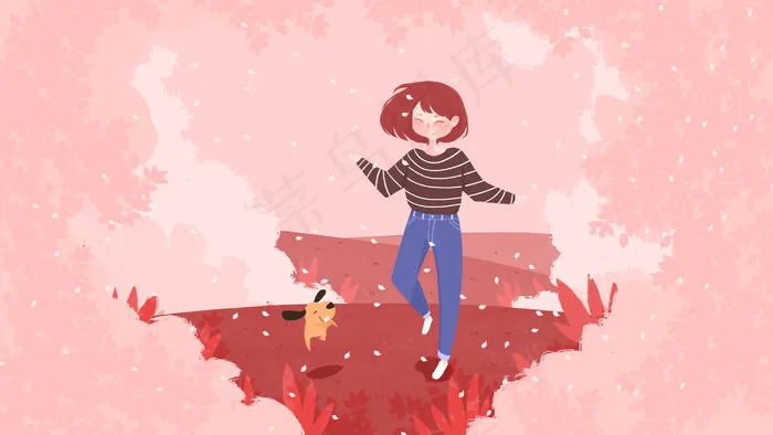 春天踏青出游赏花(2880X1620(DPI:72))psd模版下载