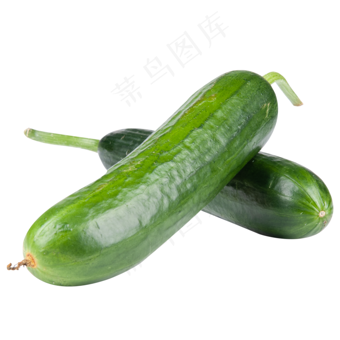 绿色两只黄瓜,免抠元素