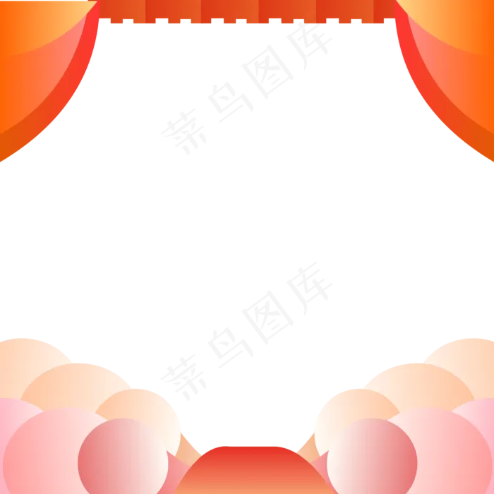 党建红色边框(2000X2000)ai矢量模版下载