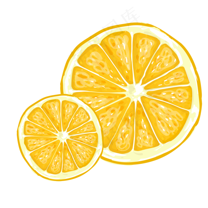 清新新鲜柠檬水果促销,免抠元素
