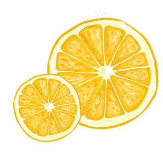 清新新鲜柠檬水果促销,免抠元素