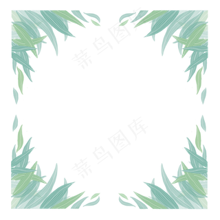 创意端午节艾草边框