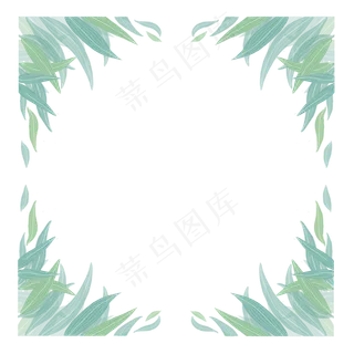 创意端午节艾草边框