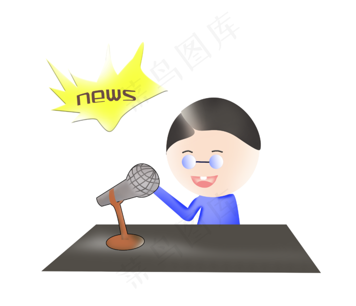 卡通人物新闻插图