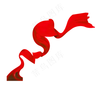 卡通红绸PNG下载,免抠元素