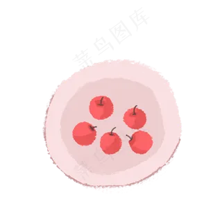 卡通红色的樱桃免抠图