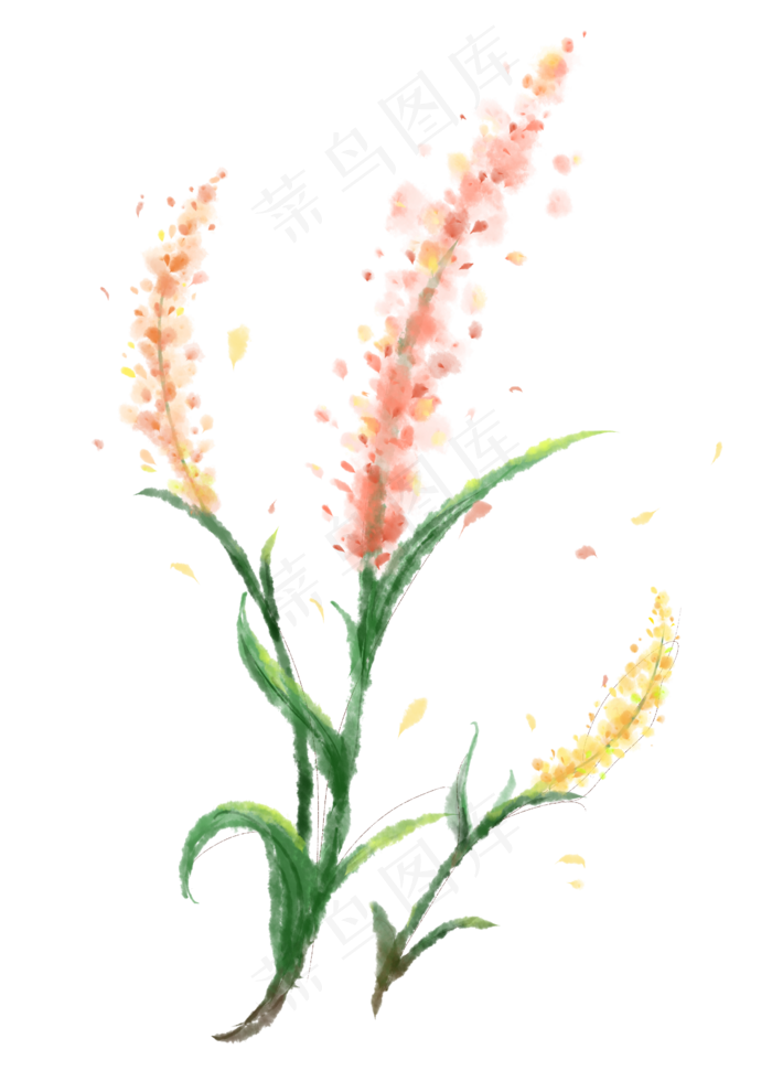 风信子水彩手绘元素(2480X3507(DPI:300))psd模版下载