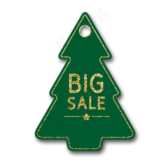 圣诞节促销吊牌4,免抠元素