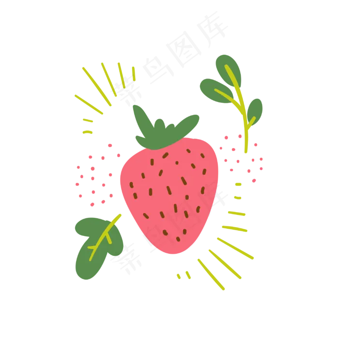 草莓(752X752)eps,ai矢量模版下载