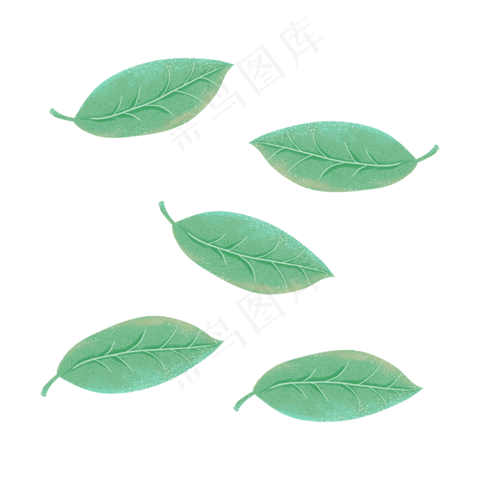 绿色的树叶(2000X2000(DPI:300))psd模版下载