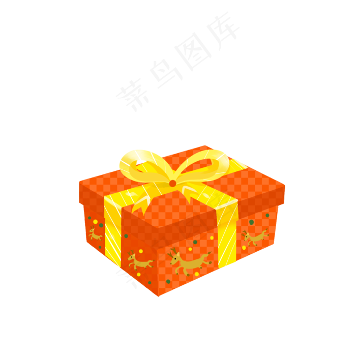 圣诞礼物盒卡通可爱节日素材,免抠元素