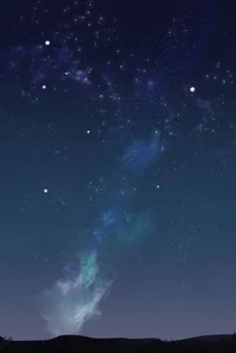唯美星空夏日夜晚蓝色 唯美星空夏日夜晚蓝色