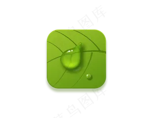 植树节绿色立体UI设计图标png,免抠元素