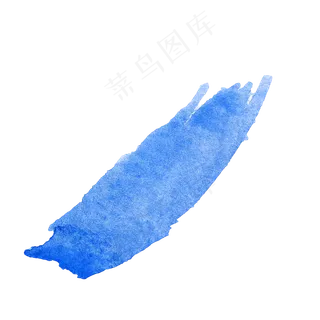 蓝色水墨笔刷