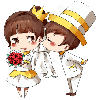 婚礼婚礼季结婚卡通