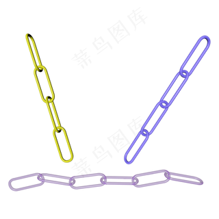 618电商c4d金属链条