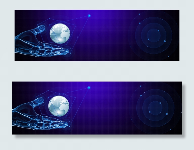 蓝色科技渐变背景