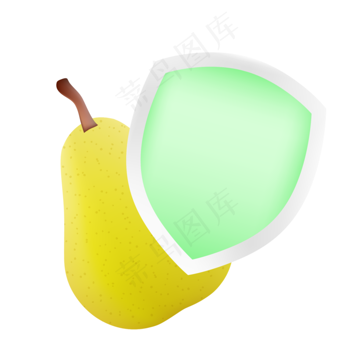 水果鸭梨盾牌