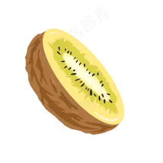 手绘新鲜水果猕猴桃