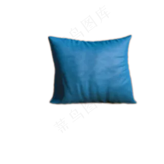 卡通蓝色沙发抱枕下载,免抠元素