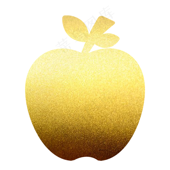 2019烫金苹果免抠图
