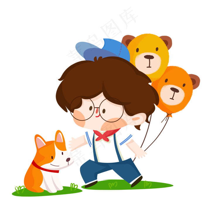 过六一的小孩(2000X2000(DPI:300))psd模版下载
