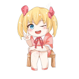 手绘儿童卡通形象儿童节