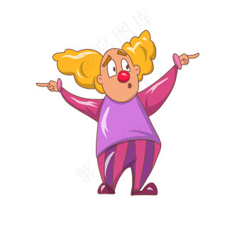 愚人节玩耍的小丑,免抠元素