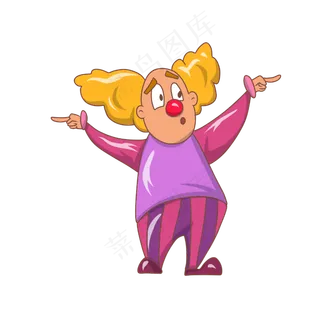 愚人节玩耍的小丑,免抠元素