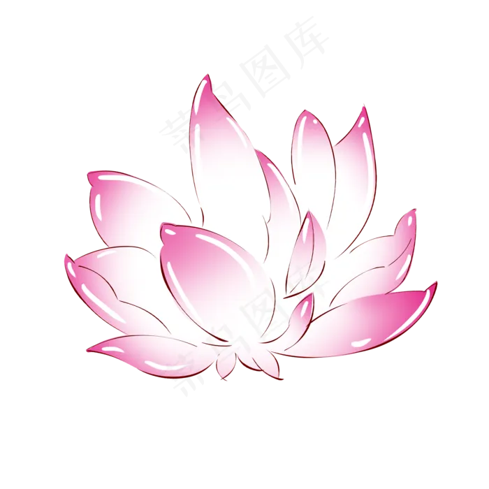 植物粉红色荷花(2000X2000(DPI:300))psd模版下载