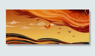 神话中国风新式中国风传说艺术罗盘宇宙