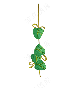 一串美味的粽子