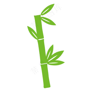 中国风绿色植物竹子,免抠元素