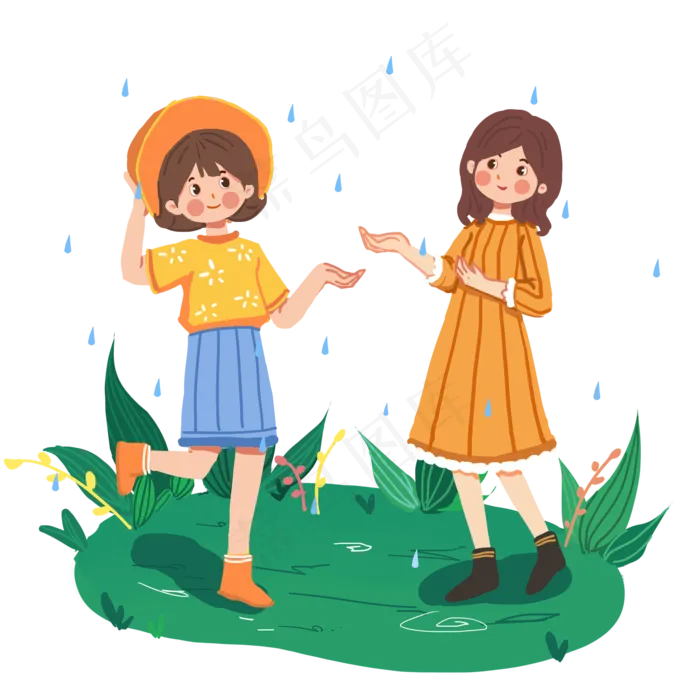 24节气谷雨套图一起出去游玩儿(2000X2000(DPI:300))psd模版下载