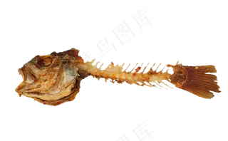 小黄鱼鱼骨头,免抠元素