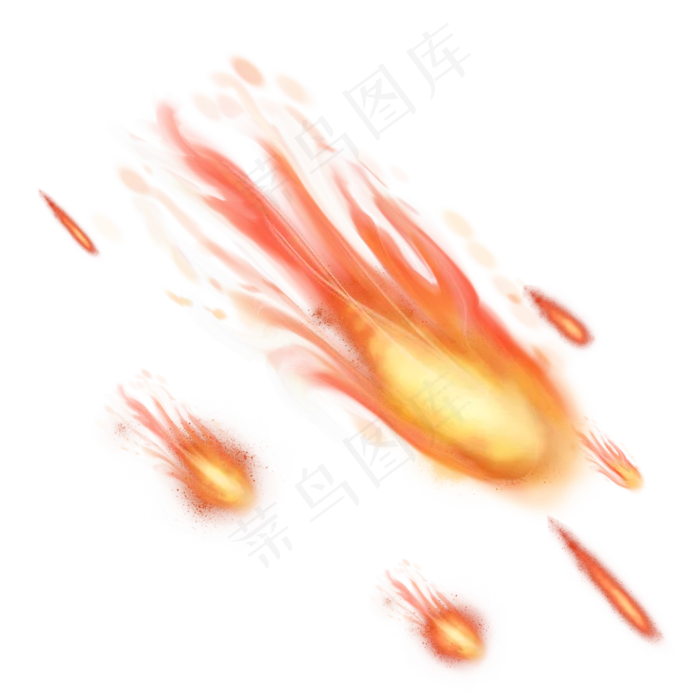飞溅火球群,免抠元素(3000*3000px 300 dpi )psd模版下载
