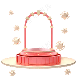 C4D粉嫩电商促销舞台