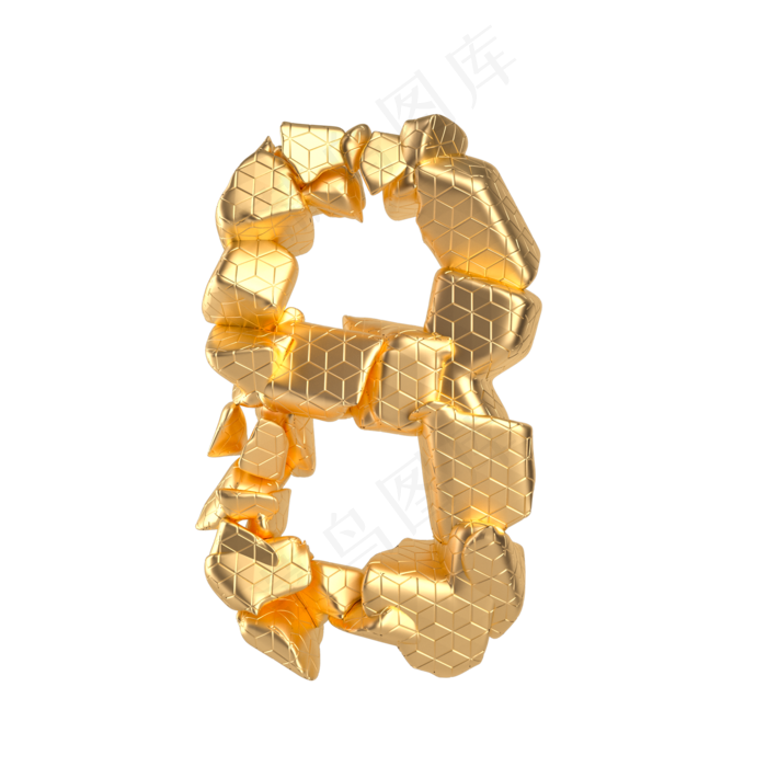 破碎金石倒计时周年庆数字8(2000X2000(DPI:300))psd模版下载