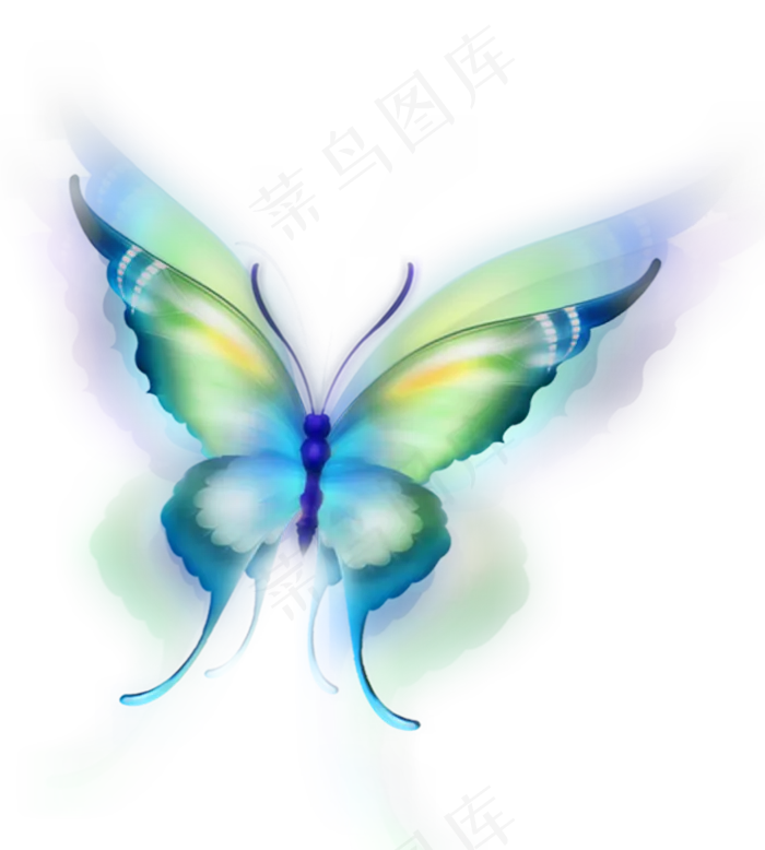 水彩梦幻胡斐蓝紫,免抠元素(758*842px 300 dpi )psd模版下载