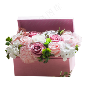 一盒美丽浪漫的花盒