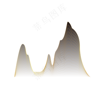 中国风金线山水