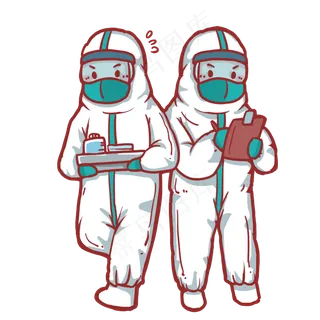 正在工作医护人员