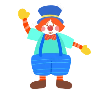 4.1愚人节小丑免抠PNG素材