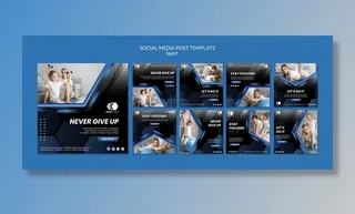 体育社交媒体帖子模板