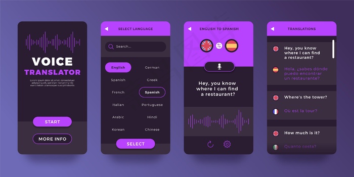 语音翻译应用eps,ai矢量模版下载